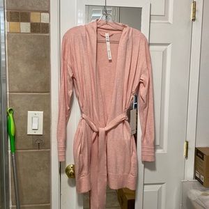 Lululemon cotton cashmere knit wrap size 4 pink
